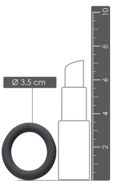 Shades Of Grey - Penisring Aus Silikon - Ø 3,5cm -Lovetoys Verkaufsgeschäft 05135040000 Lineal 600x600