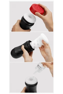 AIR-TECH Twist Cup Masturbator Wellen - Enge Verstellbar - Wiederverwendbar - Tenga -Lovetoys Verkaufsgeschäft 05244250000 Masturbator Cup Twist Tickle Nah 600x600