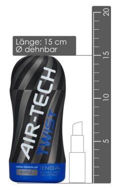 AIR-TECH Twist Cup Masturbator Wellen - Enge Verstellbar - Wiederverwendbar - Tenga -Lovetoys Verkaufsgeschäft 05244330000 Masturbator twist AirTech 600x600