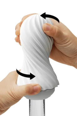 Flex Masturbator Mit Vakuumeffekt Weiß - Wiederverwendbar - Tenga