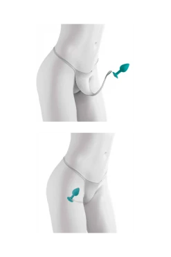 HOOKUP Panties Toy-String Weiß Mit Analplug -Lovetoys Verkaufsgeschäft 05464960000 String Toy weiss 600x600