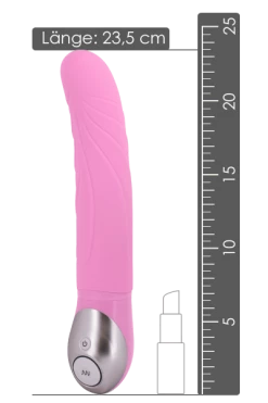 Vibe Therapy Vibrator Mit Rillen - Ø 4cm | 23,5cm - Batteriebetrieben
