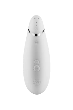 Womanizer® Premium - White/chrome -Lovetoys Verkaufsgeschäft 05933700000 Druckwellenvirbrator 600x600