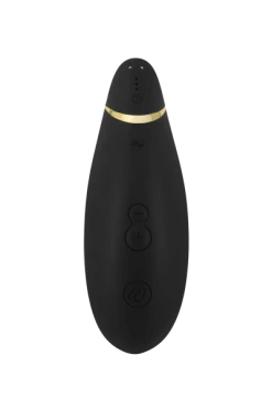Womanizer® Premium - Black/gold -Lovetoys Verkaufsgeschäft 05933970000 Druckwellenvibrator 600x600