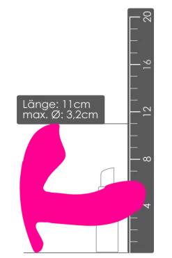 Sweet Smile Panty Vibrator Mit Fernbedienung - Ø 3,2cm | 9cm -Lovetoys Verkaufsgeschäft 05939150000 Vibrator Laenge 600x600