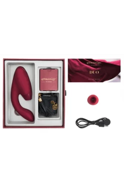 Womanizer® DUO Rot -Lovetoys Verkaufsgeschäft 05949540000 WomanizerDUO Zubehoer 600x600