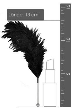 Bad Kitty Federstab Mit Straußenfeder - 13cm