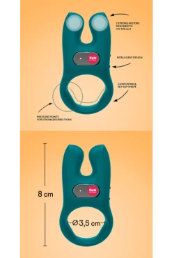 Fun Factory Penisring NŌS Türkis -Lovetoys Verkaufsgeschäft 51101 Nos Penisring Fun Factory 600x600