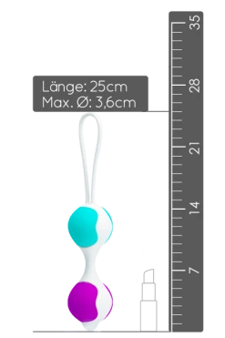 Pretty Love Liebeskugel-Set Pink/türkis - 30 Bis 80g