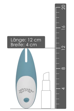 Bloom Klitorisstimulator - 12cm -Lovetoys Verkaufsgeschäft BLM004 Klitorisstimulator Groesse 600x600