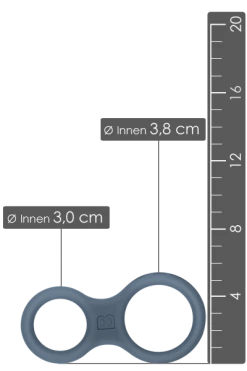 Boners Penis- & Hodensackring Aus Silikon - Ø 3,0/3,8