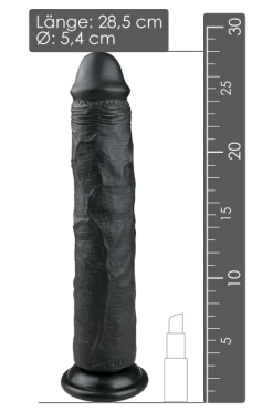 Easytoys XL Dildo Mit Saugnapf - Ø 5,4cm | 28,5cm -Lovetoys Verkaufsgeschäft ET177BLK Xl Dildo 600x600