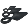 Easytoys 3tlg. Analplug-Set Schwarz - S/M/L -Lovetoys Verkaufsgeschäft ET213BLK schwarzes Analplug Set 600x600