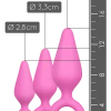 Easytoys 3tlg. Analplug-Set Rosa - S/M/L 1 Easytoys 3tlg. Analplug-Set Rosa - S/M/L -Lovetoys Verkaufsgeschäft ET213PNK Analplug SML 600x600