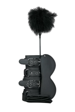 Easytoys 6tlg. Bondage Anfänger-Set -Lovetoys Verkaufsgeschäft ET377BLK Fessel Set f r Anf nger 600x600