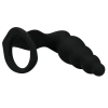 Easytoys Wellenförmiger Analplug Mit Penisring - Gr. M 2 Easytoys Wellenförmiger Analplug Mit Penisring - Gr. M -Lovetoys Verkaufsgeschäft ET432BLK Penisring mit Plug 600x600