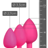 Easytoys 3tlg. Analplug Set Mit Kristall - S/M/L Pink -Lovetoys Verkaufsgeschäft ET603PNK Analplug Set SML pinkp9aPSspU3ownE 600x600
