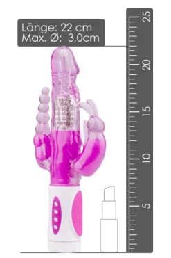 Easytoys G-Punkt Rabbit Vibrator - Ø 3cm | 22cm - Batteriebetrieben -Lovetoys Verkaufsgeschäft ET793 Vibrator Groesse 600x600