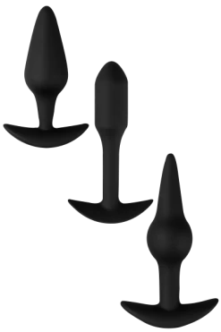 Black Velvets 3tlg. Anal Kit - Gr. S/M