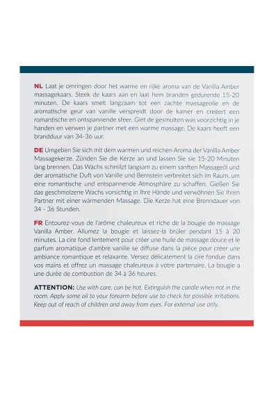 Exotiq Massagekerze Vanille Amber - 200g 4 Exotiq Massagekerze Vanille Amber - 200g – Bild 2