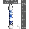 Gildo Stab- Glasdildo - Ø 3,4cm | 20cm -Lovetoys Verkaufsgeschäft GIL525BLU Glasdildo Groesse 600x600