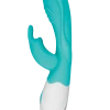 Good Vibes Only Rabbit Vibrator - Ø 3,3cm | 20cm Türkis -Lovetoys Verkaufsgeschäft GVO003 Rabbit Vibrator 600x600