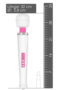 MyMagicWand My Magic Wand Massagestab - 32cm - Kabelgebunden - Weiß/pink 9 MyMagicWand My Magic Wand Massagestab - 32cm - Kabelgebunden - Weiß/pink -Lovetoys Verkaufsgeschäft MMW001PNK Massagestab Groesse 600x600