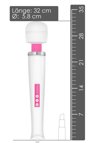 MyMagicWand My Magic Wand Massagestab - 32cm - Kabelgebunden - Weiß/pink 6 MyMagicWand My Magic Wand Massagestab - 32cm - Kabelgebunden - Weiß/pink – Bild 4