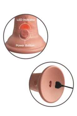 King Cock Elite Naturvibrator Mit Saugfuß - Ø 5,4cm | 22cm -Lovetoys Verkaufsgeschäft Natur Vibrator 600x600 1