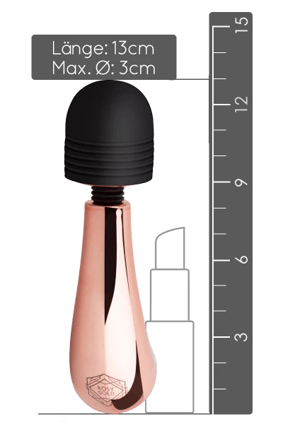 Rosy Gold Mini Massagestab Curvy 5 Rosy Gold Mini Massagestab Curvy – Bild 3