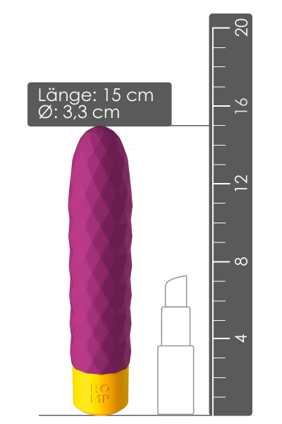 ROMP Beat - Vibrator Mit Reizstruktur - 15cm 4 ROMP Beat - Vibrator Mit Reizstruktur - 15cm – Bild 2