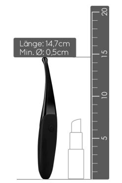 Senzi Pin Point Vibrator - Schwarz -Lovetoys Verkaufsgeschäft SEN001 Senzi Vibrator schwarz Groesse 600x600