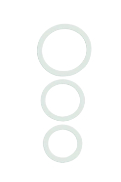 Trinity Vibes 3tlg. Penisring-Set Aus Silikon - Ø 3,2/3,8/5cm