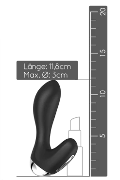 Nalone Prostata Vibrator Mit Fernbedienung - 11,8cm -Lovetoys Verkaufsgeschäft VS VR50 1 BLK ProstataVibrator 600x600